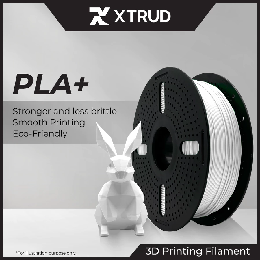 XTRUD PLA+ White filament spool