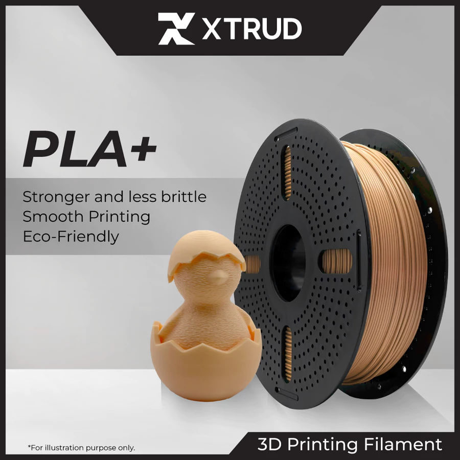 XTRUD PLA+ Wood filament spool